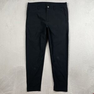 Outlier Pants Mens 34x28 Black Tapered Fit Strongtwill Quick Dry Stretch Office